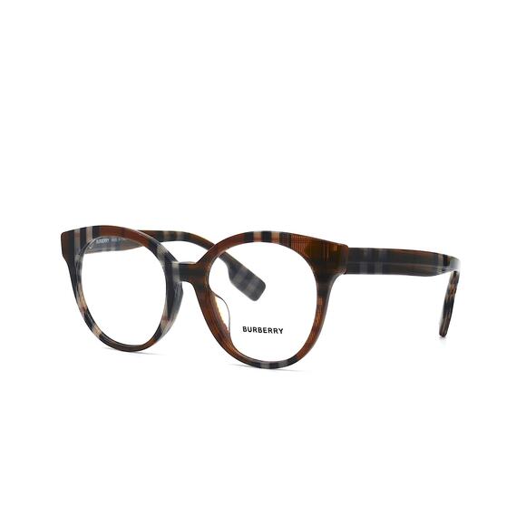 NEW BURBERRY BE2356F JACQUELINE CHECK BROWN AUTHENTIC EYEGLASSES FRAME - Picture 3 of 11